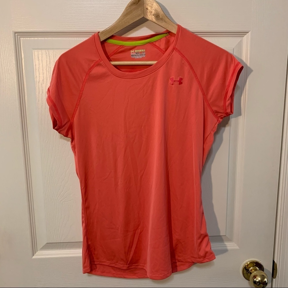 NWOT Under Armour ‘Green’ Collection Semi-fitted Heatgear Athletic Top